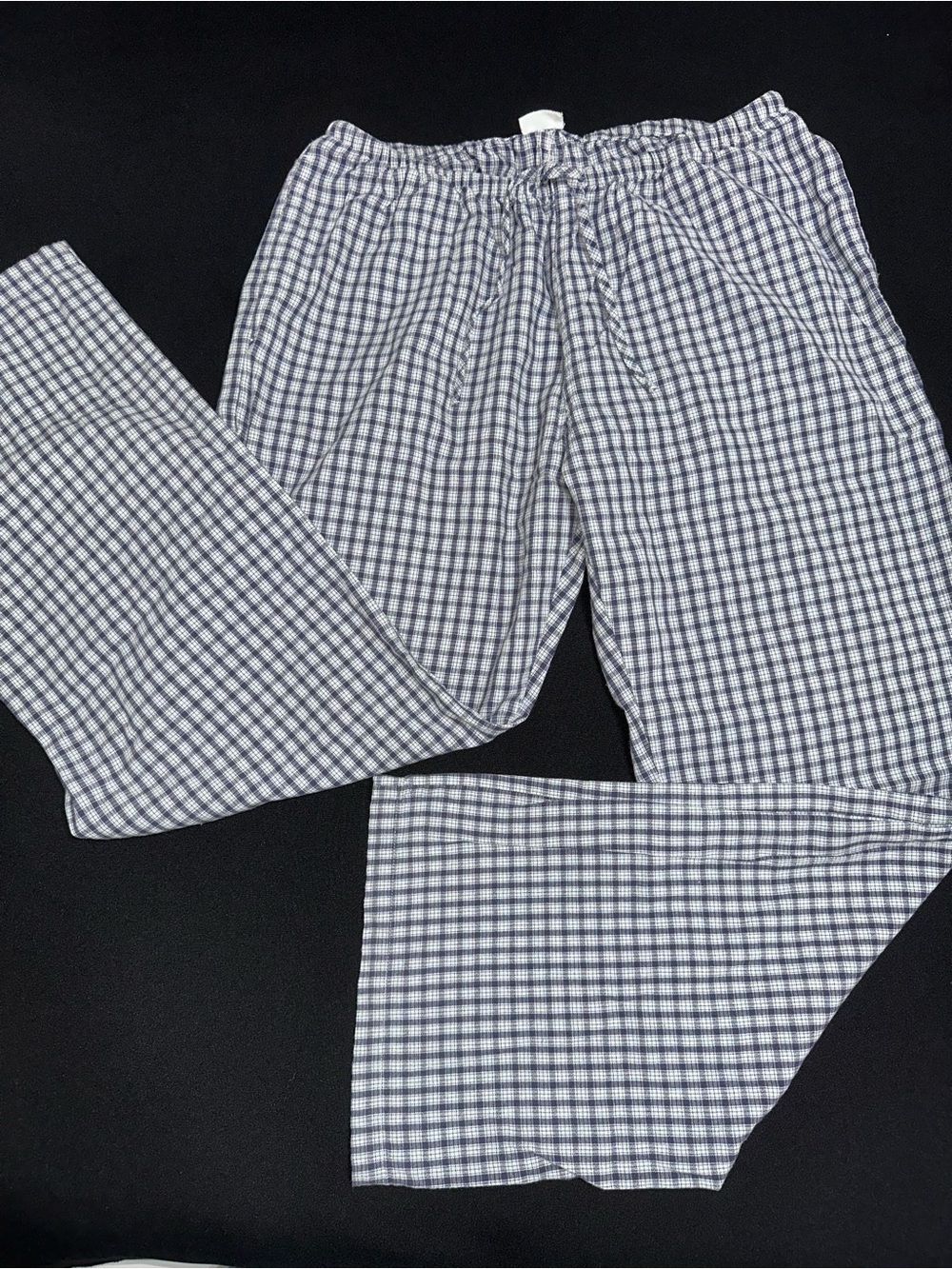 John Galt navy blue Check Lounge Pants plaid (no size)